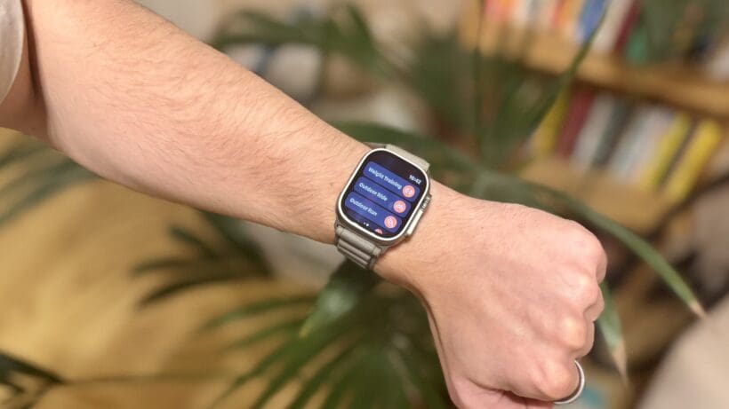 Strava workouts on Apple Watch Ultra 2