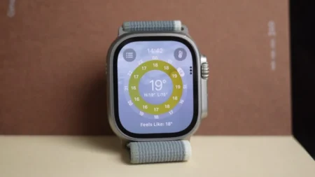 device showing cellular connection