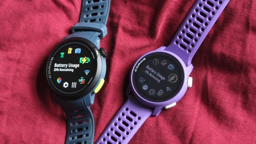 Coros Pace Pro vs Pace 3 battery life