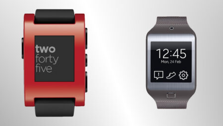 Pebble v Samsung Gear Pebble v Samsung Gear