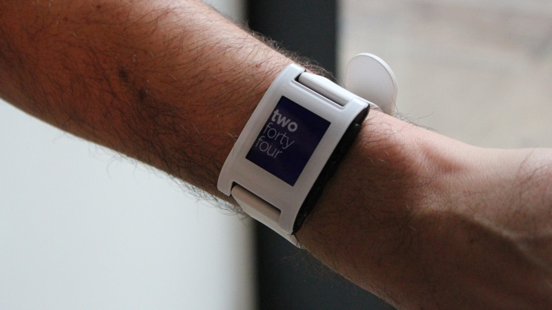 Pebble on wrist