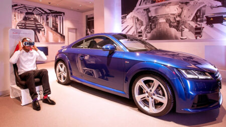 Samsung Gear VR takes Audi TT Coupé for a virtual spin Samsung Gear VR takes Audi TT Coupé for a virtual spin