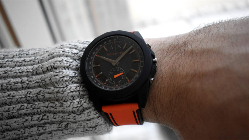 Armani Exchange’s first hybrid smartwatch has rugged good looks