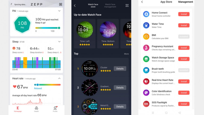 zepp app data