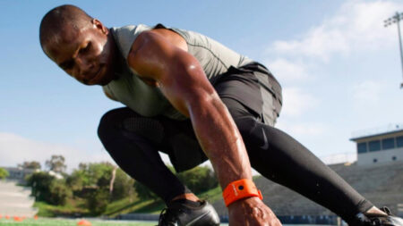 Jawku Speed is a wearable wristband that helps athletes track their sprints Jawku Speed is a wearable wristband that helps athletes track their sprints