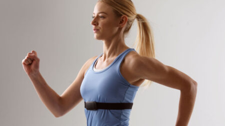 The Flow chest strap tracks breathing to improve your running performance The Flow chest strap tracks breathing to improve your running performance