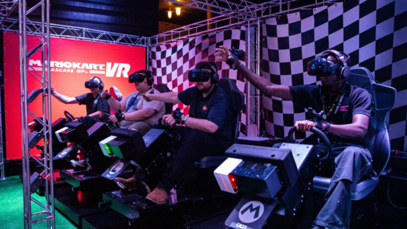 We played Mario Kart VR and it was as awesome as that sounds