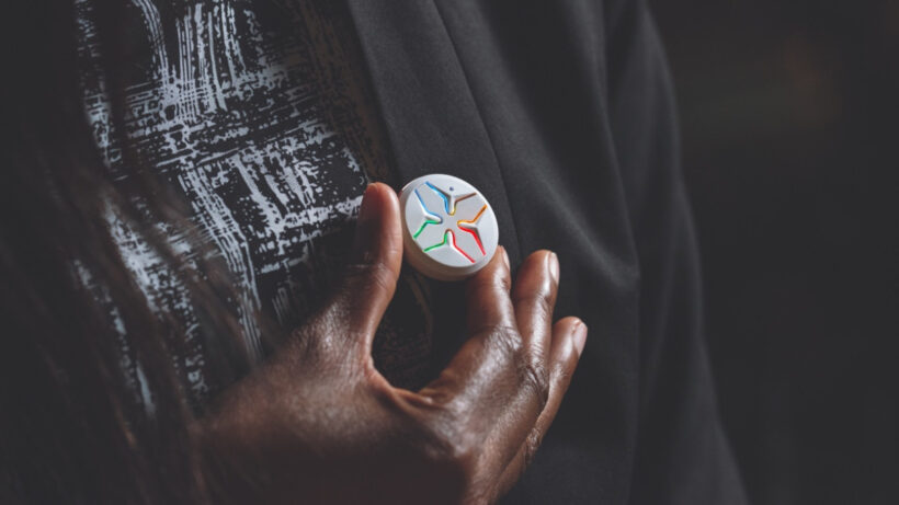 Lotus is a personal safety wearable that does hands-free calls