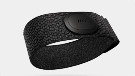 Peloton Heart Rate Band is a heart rate monitor that lives on the arm Peloton Heart Rate Band is a heart rate monitor that lives on the arm
