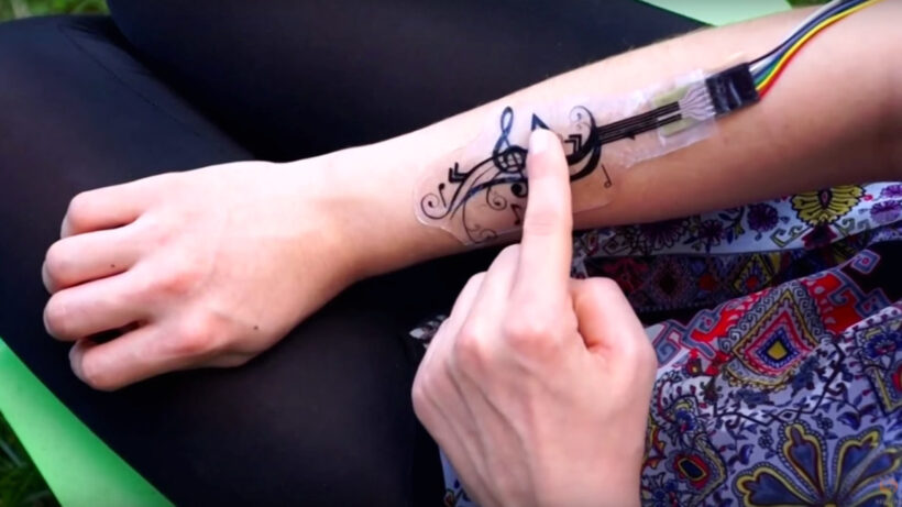iSkin lets you control your smartphone via electronic skin sensors