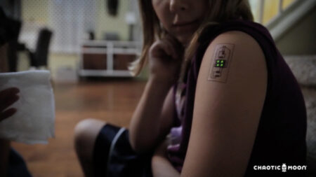 Chaotic Moon shows off wearable tech tattoo concept Chaotic Moon shows off wearable tech tattoo concept