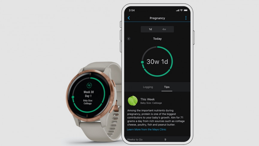 Garmin adds pregnancy tracking feature to watches and Connect