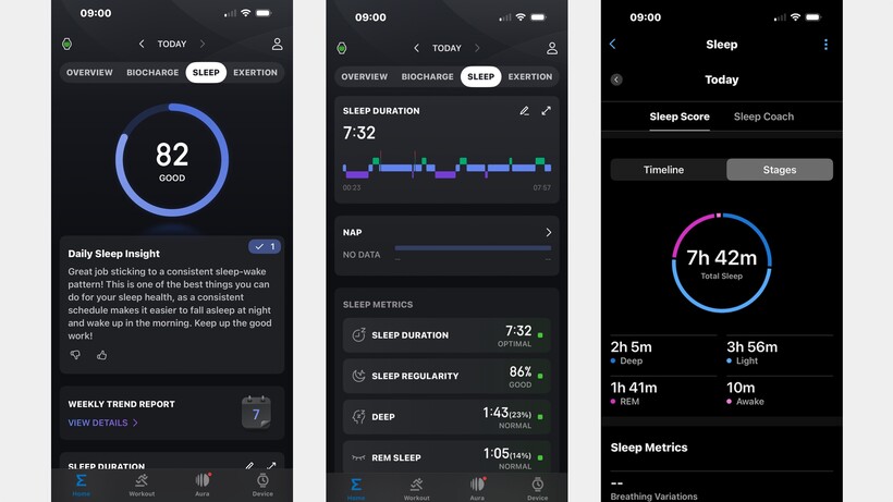 sleep tracking insights on zepp health