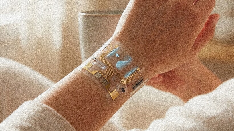 Skin-mounted wearable prototype delivers cortisol tracking through sweat