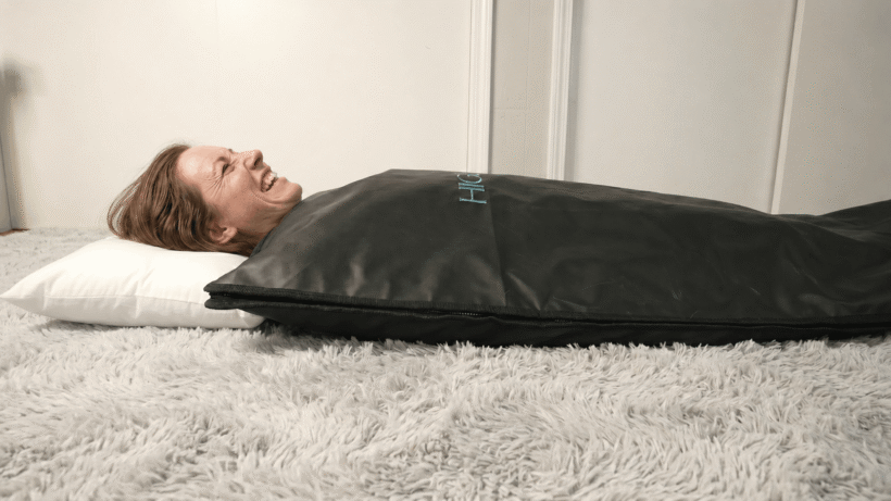 Woman in higherdose sauna