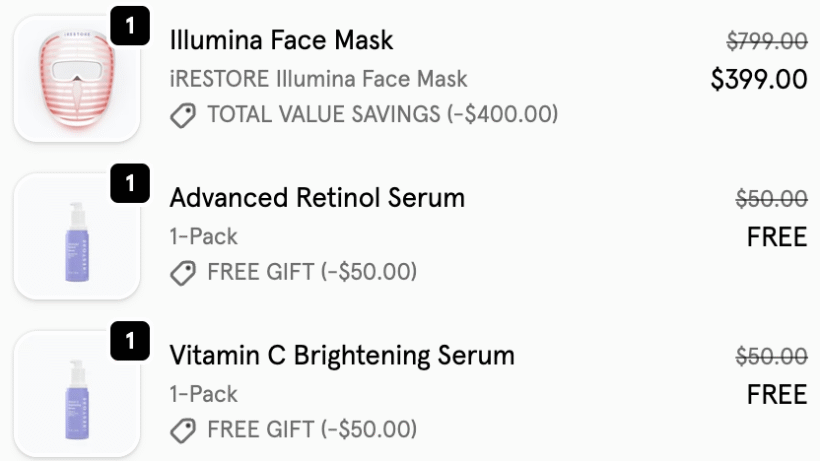How to redeem iRESTORE discount