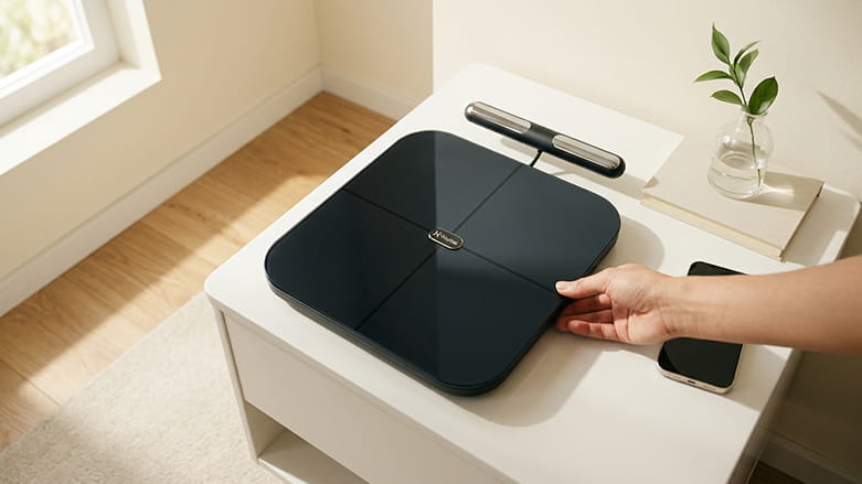 Hume Health Body Pod on a cupboard