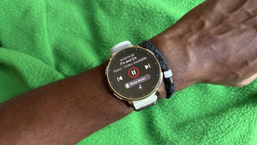 Amazfit Active 3 Premium music controls