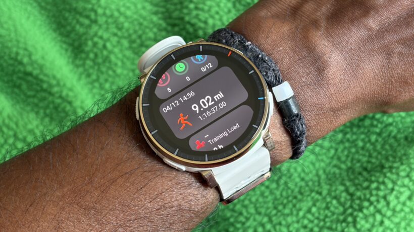Amazfit Active 3 Premium runing history