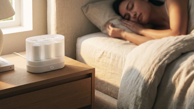 This smart diffuser uses wearable data to boost sleep quality