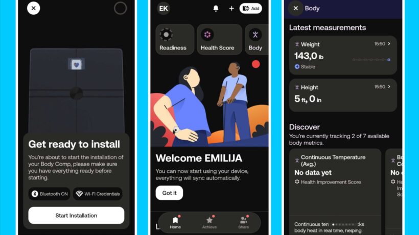 Withings App interface
