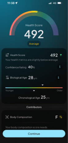 Inside Hume Body Pod app