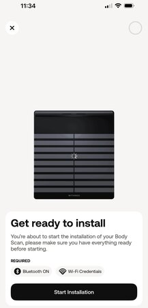 Withings app on iOS