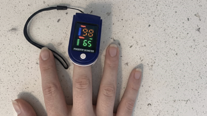 NovaMedic Pro on a finger